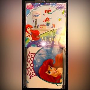 Disney princess the Little Mermaid Peel & Stick 43 piece Wall Decals - Brand new